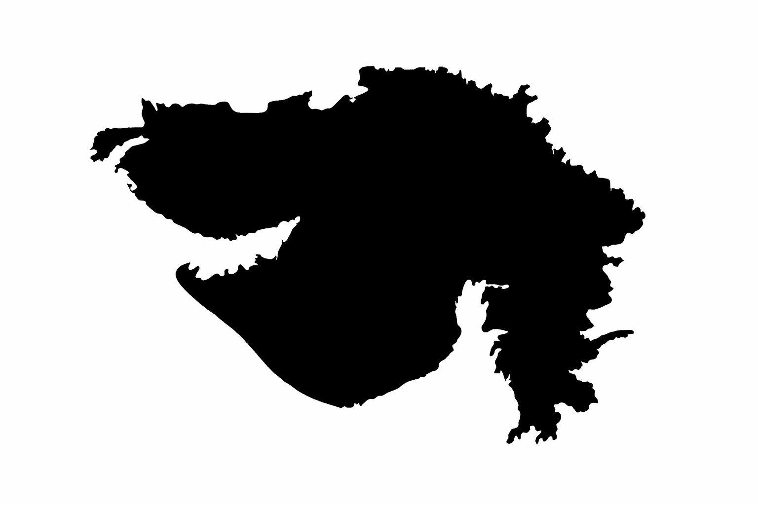 Gujarat district map